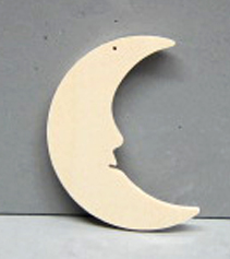 Sperrholz-Mond 8cm